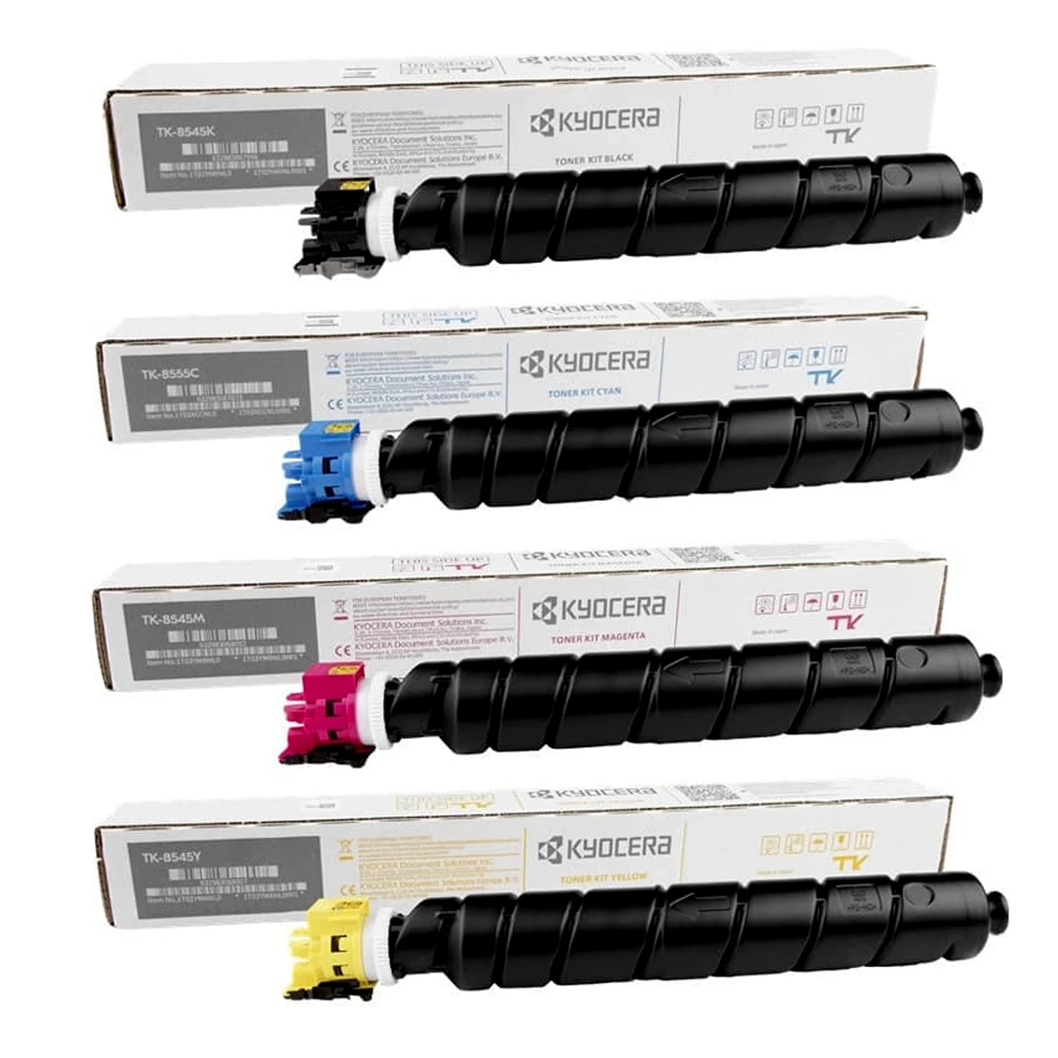 Kyocera TK-8545 CMYK Toner Cartridge Set (Black, Cyan, Magenta, Yellow) – High Yield for TASKalfa 4054ci / 5054ci / 6054ci / 7054ci