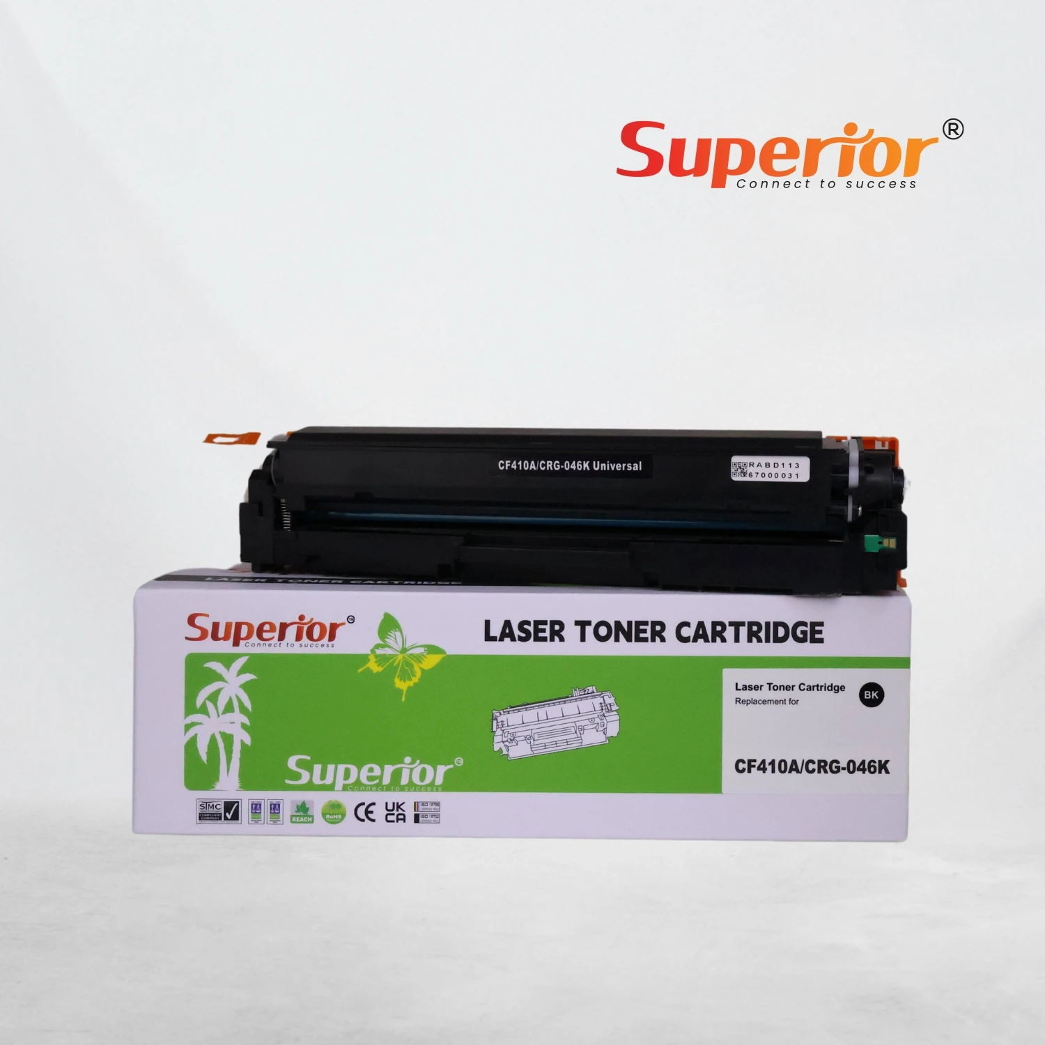 Superior CF410A Black Compatible Toner Cartridge – With Chip