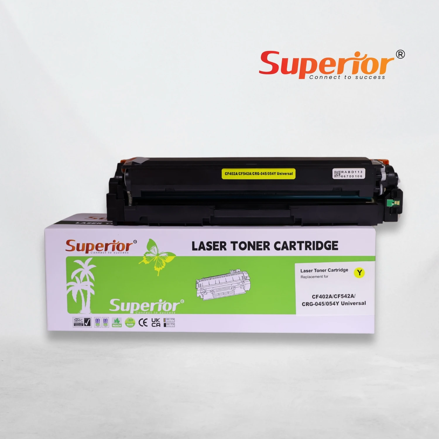 Superior CF542 / CF203A Yellow Compatible Toner Cartridge – With Chip For HP Color LaserJet & Canon imageCLASS / i-Sensys Printers