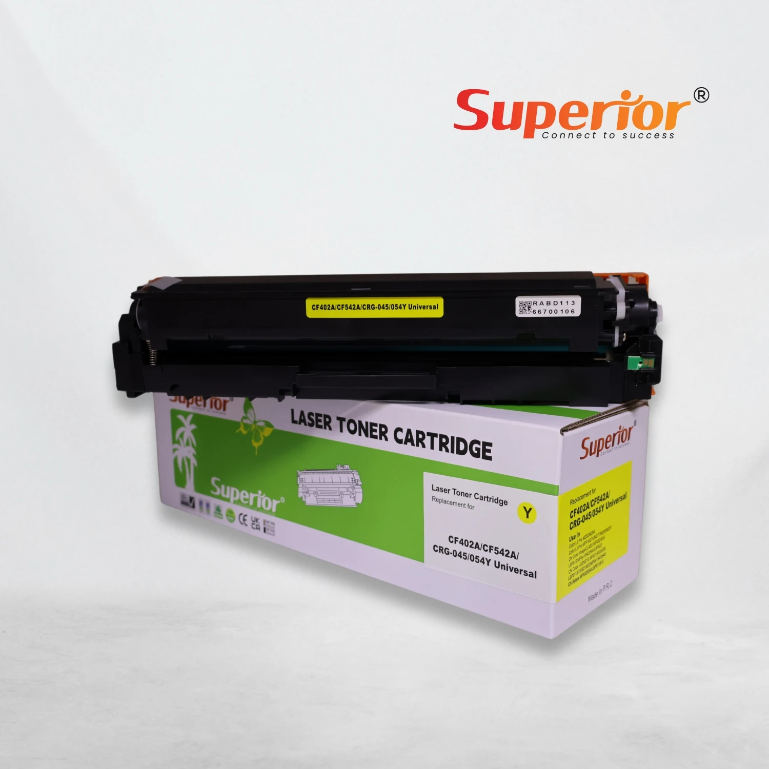 Superior CF542 / CF203A Yellow Compatible Toner Cartridge – With Chip For HP Color LaserJet & Canon imageCLASS / i-Sensys Printers