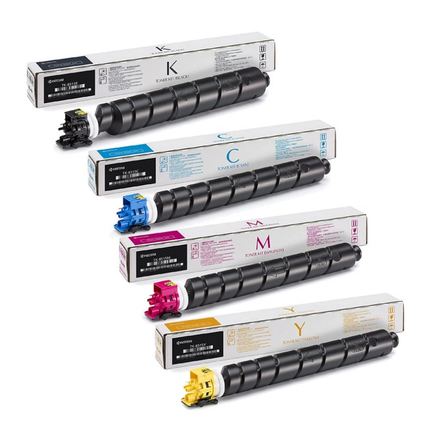 Kyocera TK-8515 Toner Cartridge Full Set – Black, Cyan, Magenta, Yellow | For TASKalfa 5052ci, 5053ci, 6052ci, and 6053ci Series