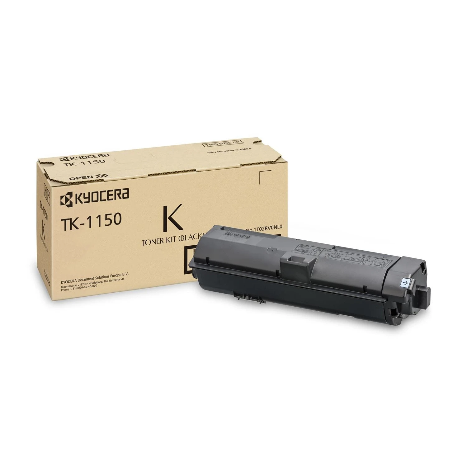 Kyocera TK-1150 Black Toner Cartridge – Up to 3,000 Page Yield | Compatible with ECOSYS M2135dn, M2635dn, M2735dw, P2235dn, P2235dw