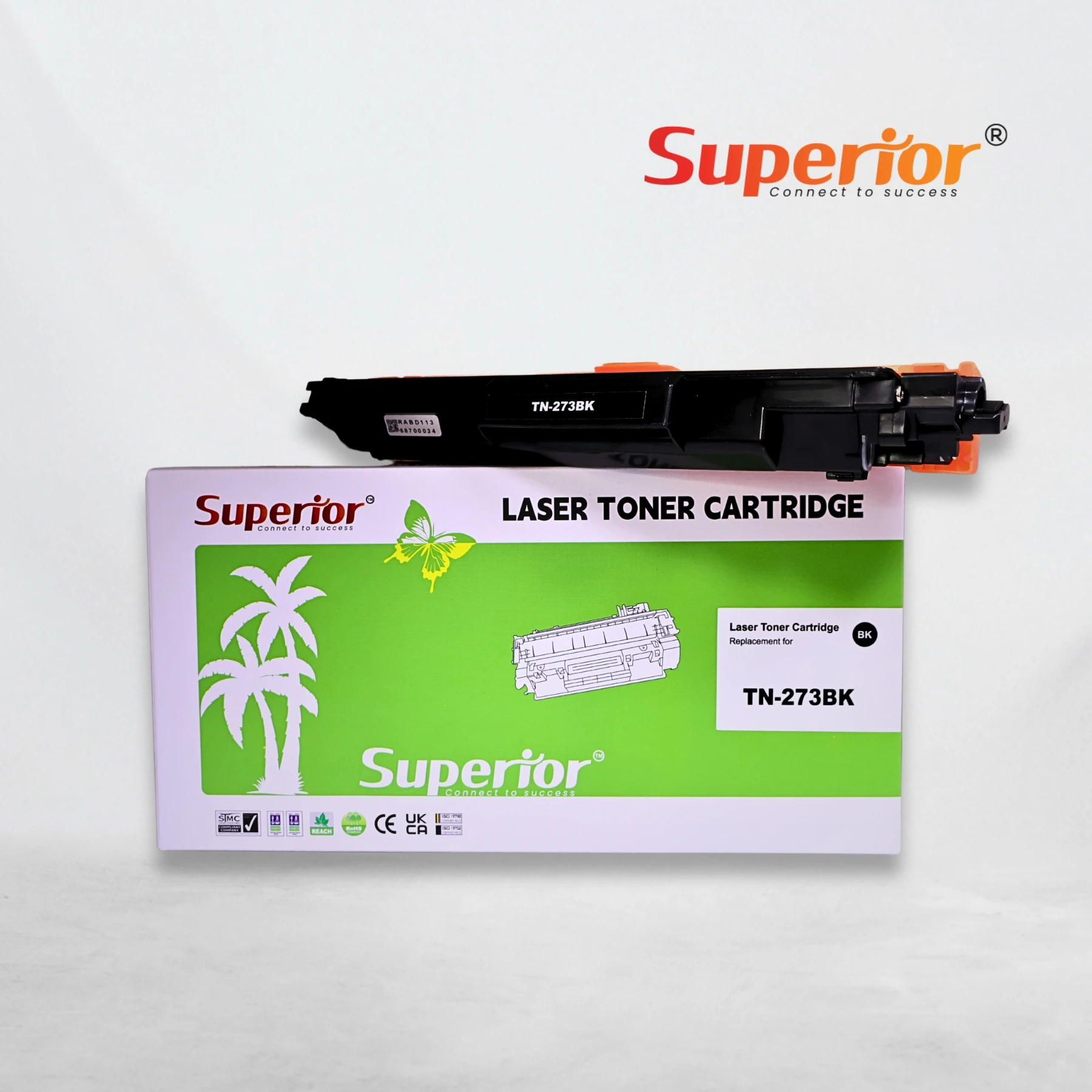 Superior TN273BK Black Compatible Toner Cartridge – With Chip
